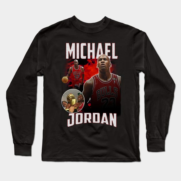 Michael Jordan Long Sleeve T-Shirt by stooldee_anthony@yahoo.com